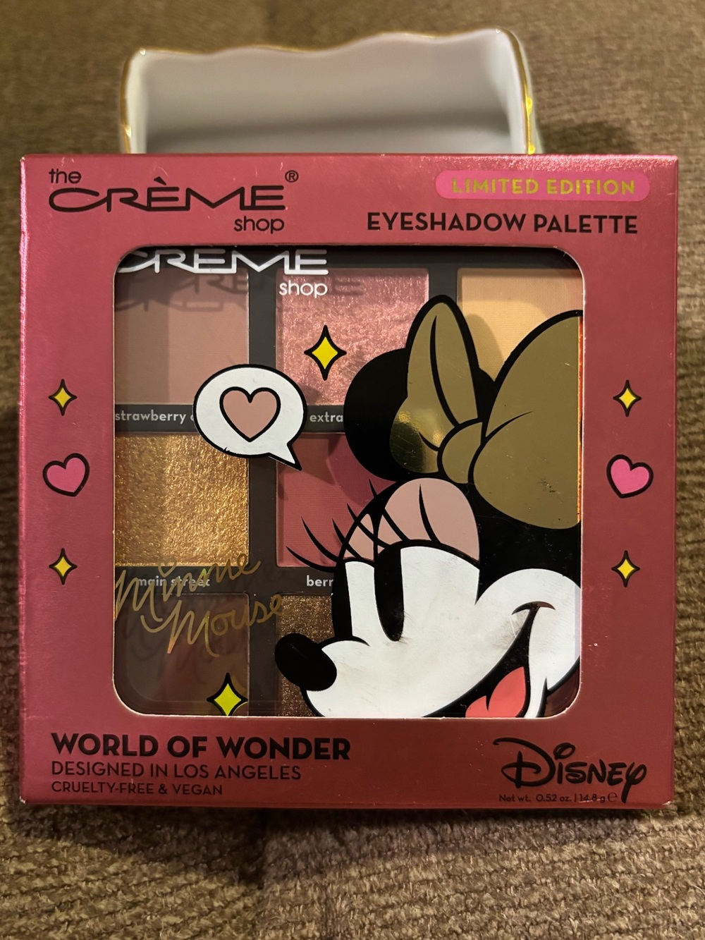 🎀 The Crème Shop x Disney Minnie Mouse Limited Edition Pink Eyeshadow Palette 🎀